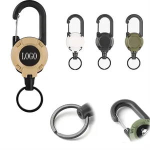 Outdoor Plastic Retractable Keychain Buckle