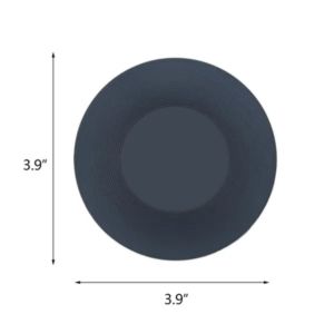 PVC Round Drainage Mats Non-Slip Record Coasters