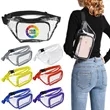 PVC Clear Fanny Pack w/ Zipper Pockets Transparent Bag | https://www.bestnamebadges.com