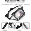 PVC Clear Fanny Pack w/ Zipper Pockets Transparent Bag | https://www.bestnamebadges.com