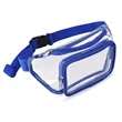 PVC Clear Fanny Pack w/ Zipper Pockets Transparent Bag | https://www.bestnamebadges.com