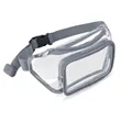 PVC Clear Fanny Pack w/ Zipper Pockets Transparent Bag | https://www.bestnamebadges.com