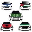 Flexible Polyester Coupe MPV Car Hood Flag Various Colors | https://www.bestnamebadges.com