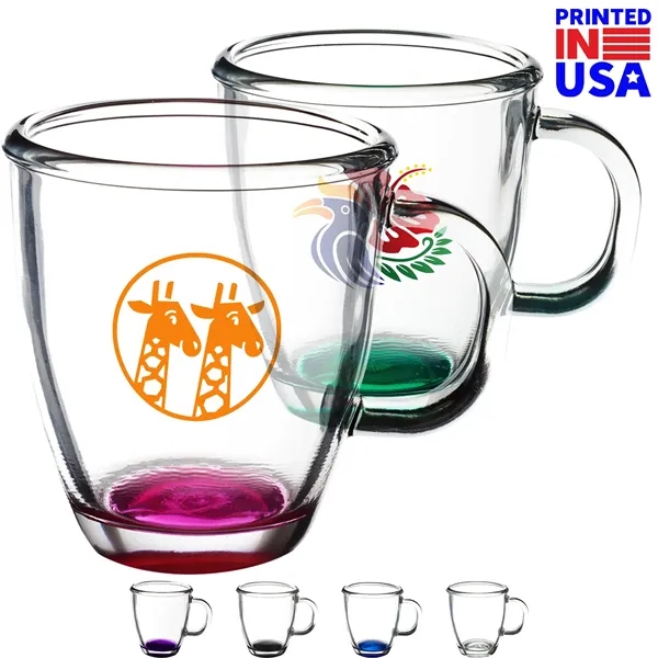 11.75 oz. Tapered Glass Coffee Mugs w/ Custom Imprint