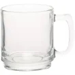 9 oz. Classic Glass Coffee Mug w/ Custom Logo | https://www.bestnamebadges.com