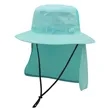 Airy Safari Hat With Flap | https://www.bestnamebadges.com