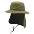 Airy Safari Hat With Flap | https://www.bestnamebadges.com