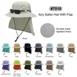 Airy Safari Hat With Flap | https://www.bestnamebadges.com