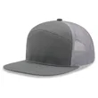 7 panel Hybrid trucker cap | https://www.bestnamebadges.com