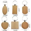 Wooden Keychain Laser Lettering Pendant Small Gift | https://www.bestnamebadges.com