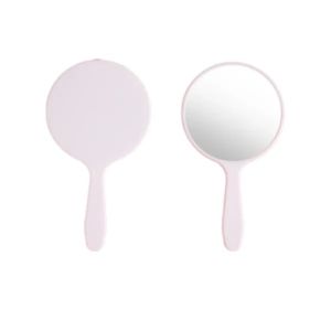 Portable Handle Mirror Makeup Round Printable LOGO