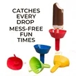Anti Drip Popsicle Holder Reusable Ice Cream Stand Straw | https://www.bestnamebadges.com
