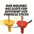 Anti Drip Popsicle Holder Reusable Ice Cream Stand Straw | https://www.bestnamebadges.com