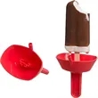 Anti Drip Popsicle Holder Reusable Ice Cream Stand Straw | https://www.bestnamebadges.com