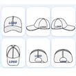 Sponge Mesh Custom Baseball Hat Color Matching Duckbill Cap | https://www.bestnamebadges.com