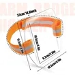 Cross Arm Waterproof ID Card Holder Pass Clamp | https://www.bestnamebadges.com