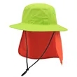 Airy Safari Hat With Flap | https://www.bestnamebadges.com