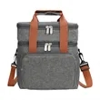 Custom Double Deck Lunch Bag With Shoulder Strap | https://www.bestnamebadges.com