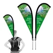 Portable Advertising Backpack Flag Kit | https://www.bestnamebadges.com