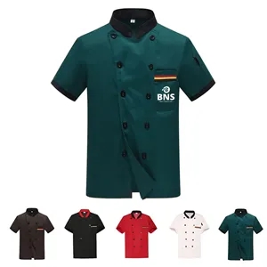 Unisex Short Sleeve Chef Coat Jacket Short Sleeve Chef Coat 