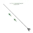 48"  Telescopic Golf Cart / Boat Flag Pole Kit with Flag | https://www.bestnamebadges.com