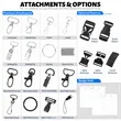 3/4" Full Color Sublimated Wrist Keychain Lanyard | https://www.bestnamebadges.com