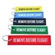 Luggage Keychain Woven Embroidered Key Holder | https://www.bestnamebadges.com