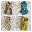 Solid Color Autumn and Winter Warm Trend Scarf | https://www.bestnamebadges.com