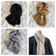 Solid Color Autumn and Winter Warm Trend Scarf | https://www.bestnamebadges.com