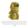 Solid Color Autumn and Winter Warm Trend Scarf | https://www.bestnamebadges.com