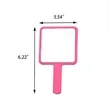 Handheld Cosmetic Mirror Portable Square Plastic H | https://www.bestnamebadges.com