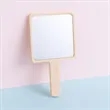 Handheld Cosmetic Mirror Portable Square Plastic H | https://www.bestnamebadges.com