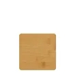 Bamboo Square 6-Coaster Set with Holder | https://www.bestnamebadges.com