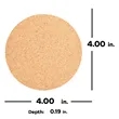 Round Cork Coaster | https://www.bestnamebadges.com