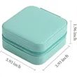 Portable Square Velour Mini Travel Jewelry Storage Box | https://www.bestnamebadges.com