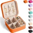 Portable Square Velour Mini Travel Jewelry Storage Box | https://www.bestnamebadges.com