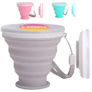 6.7oz Portable Retractable Silicone Water Cup