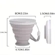 6.7oz Portable Retractable Silicone Water Cup | https://www.bestnamebadges.com