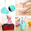 6.7oz Portable Retractable Silicone Water Cup | https://www.bestnamebadges.com