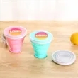 6.7oz Portable Retractable Silicone Water Cup | https://www.bestnamebadges.com