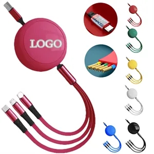 3 In 1 Retractable Charger Cable Can Be Expedited