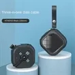 Full Storage 3 In 1 Retractable Charging Cable | https://www.bestnamebadges.com