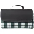 Fleece Blanket w/ Grid Pattern Design & Woven Handle Roll Up | https://www.bestnamebadges.com
