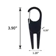 Golf Fork Pendant Lock Supplies Turf Repair Tools | https://www.bestnamebadges.com