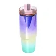 30oz Gradient Electroplating Car Holder Tumbler | https://www.bestnamebadges.com