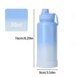32oz Portable Gradient Stainless Steel Sports Water Bottle | https://www.bestnamebadges.com