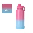 32oz Portable Gradient Stainless Steel Sports Water Bottle | https://www.bestnamebadges.com
