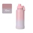 32oz Portable Gradient Stainless Steel Sports Water Bottle | https://www.bestnamebadges.com