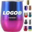 12oz Gradient Ccolor Insulated Wine Cup | https://www.bestnamebadges.com