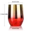12oz Gradient Ccolor Insulated Wine Cup | https://www.bestnamebadges.com